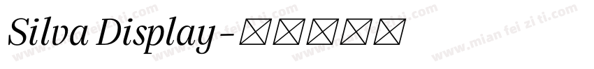 Silva Display字体转换